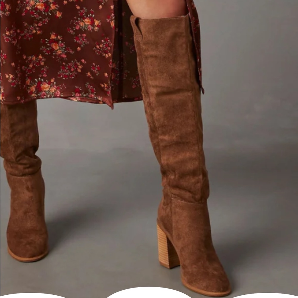 NIB Vici Saint Faux Suede Slouch Boot
